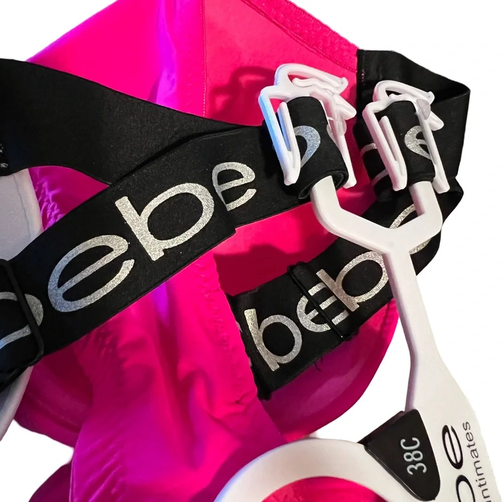 bebe intimates NWT Size 36DD Pink and White Gentle Lift Full Cover Bras (I003) - Picture 10 of 14